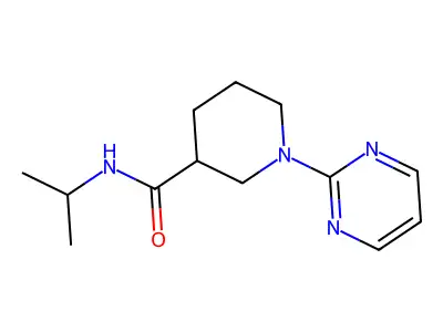 3-Piperidinecarboxamide,N-(1-methylethyl)-1-(2-pyrimidinyl)- structure