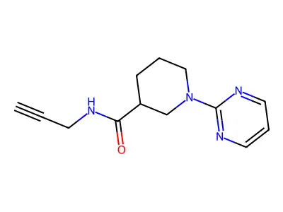N-(Prop-2-yn-1-yl)-1-(pyrimidin-2-yl)piperidine-3-carboxamide structure