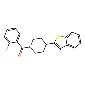 2-[1-(2-Fluorobenzoyl)piperidin-4-yl]-1,3-benzothiazole structure