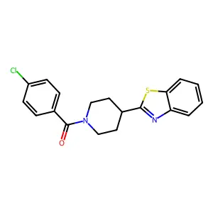 2-[1-(4-Chlorobenzoyl)piperidin-4-yl]-1,3-benzothiazole structure
