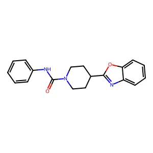 4-(1,3-benzoxazol-2-yl)-N-phenylpiperidine-1-carboxamide structure