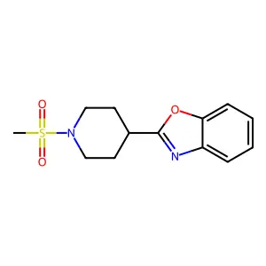 2-(1-(Methylsulfonyl)piperidin-4-yl)benzo[d]oxazole structure