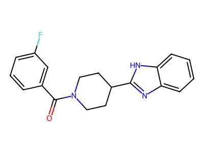 [4-(1H-benzimidazol-2-yl)piperidin-1-yl]-(3-fluorophenyl)methanone structure