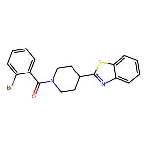 2-[1-(2-Bromobenzoyl)piperidin-4-yl]-1,3-benzothiazole structure