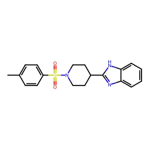 2-[1-(4-methylbenzenesulfonyl)piperidin-4-yl]-1H-1,3-benzodiazole structure