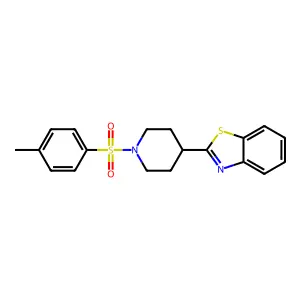 2-{1-[(4-Methylphenyl)sulfonyl]-4-piperidinyl}-1,3-benzothiazole structure