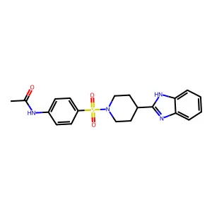 N-{4-[4-(1H-Benzoimidazol-2-yl)-piperidine-1-sulfonyl]-phenyl}-acetamide structure