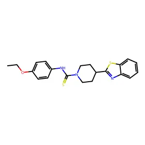 4-(1,3-benzothiazol-2-yl)-N-(4-ethoxyphenyl)piperidine-1-carbothioamide structure