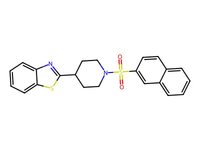 2-(1-Naphthalen-2-ylsulfonylpiperidin-4-yl)-1,3-benzothiazole structure