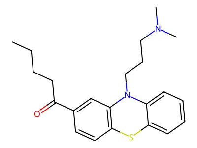 1-Pentanone, 1-(10-(3-(dimethylamino)propyl)phenothiazin-2-yl)- structure