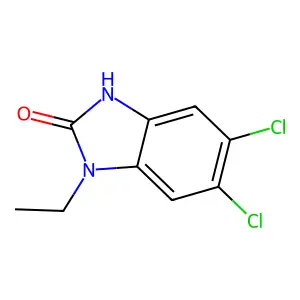 5,6-dichloro-1-ethyl-1,3-dihydro-2H-benzimidazol-2-one structure