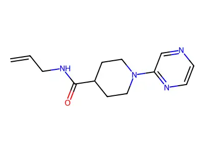 N-allyl-1-pyrazin-2-ylpiperidine-4-carboxamide structure