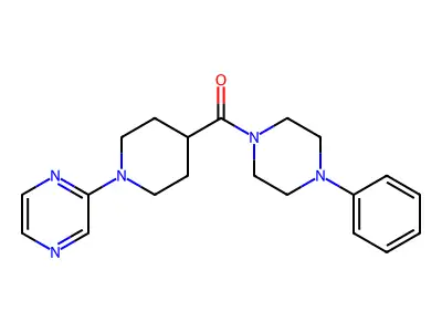 Piperazine, 1-phenyl-4-[(1-pyrazinyl-4-piperidinyl)carbonyl]- structure