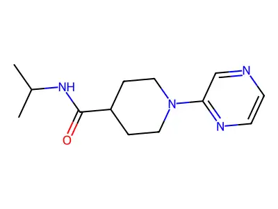 N-(Propan-2-yl)-1-(pyrazin-2-yl)piperidine-4-carboxamide structure