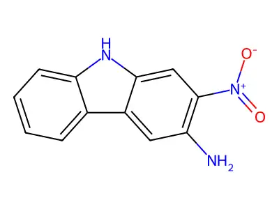 2-Nitro-9H-carbazol-3-amine structure