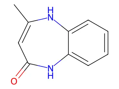 4-Methyl-1,5-dihydro-1,5-benzodiazepin-2-one structure