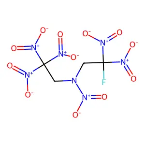 1-Fluoro-1,1,3,5,5-hexanitro-3-azapentane structure