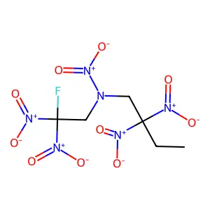1-Fluoro-1,1,3,5,5-pentanitro-3-azaheptane structure