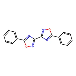 5-Phenyl-3-(5-phenyl-1,2,4-oxadiazol-3-yl)-1,2,4-oxadiazole structure