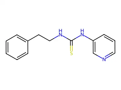 N-(2-phenylethyl)-N'-pyridin-3-ylthiourea structure