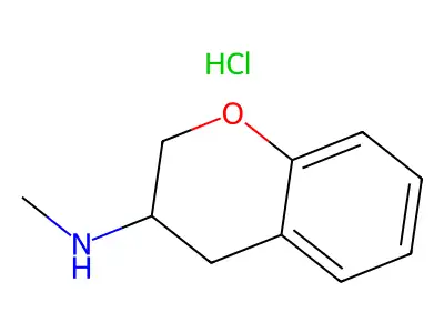 3-Chromanamine, N-methyl-, hydrochloride structure
