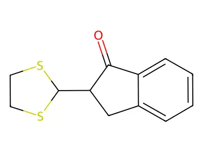 1H-Inden-1-one, 2,3-dihydro-2-(1,3-dithiolan-2-yl)- structure