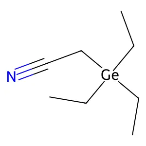 (Triethylgermyl)acetonitrile structure