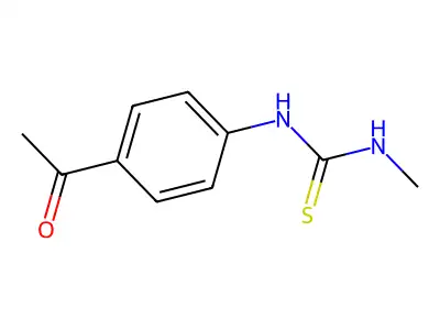 Thiourea, N-(4-acetylphenyl)-N'-methyl- structure