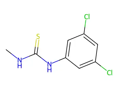 Thiourea, N-(3,5-dichlorophenyl)-N'-methyl- structure