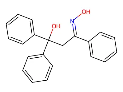 3-Hydroxyimino-1,1,3-triphenylpropan-1-ol structure