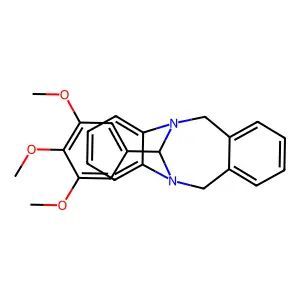 13-(3,4,5-trimethoxy-phenyl)-6,11-dihydro-5,12-methano-diben structure