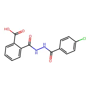 2-{[2-(4-Chlorobenzoyl)hydrazino]carbonyl}benzoic acid structure