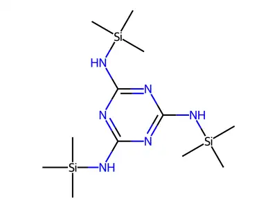 1,3,5-Triazine-2,4,6-triamine, N,N',N''-tris(trimethylsilyl)- structure