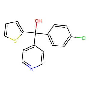 (4-Chlorophenyl)-pyridin-4-yl-thiophen-2-ylmethanol structure