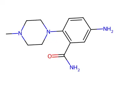 5-Amino-2-(4-methylpiperazin-1-yl)benzamide structure