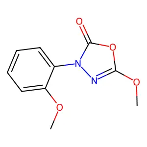 3-(2-Methoxyphenyl)-5-methoxy-1,3,4-oxadiazol-2(3H)-one structure