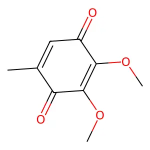 2,3-Dimethoxy-5-methyl-1,4-benzoquinone structure