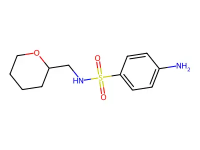 4-Amino-N-[(oxan-2-yl)methyl]benzene-1-sulfonamide structure
