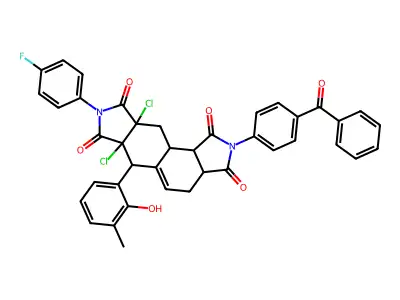 N-(3-bromophenyl)-3-(2-chlorophenyl)-2-cyanoacrylamide structure