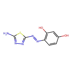 (4Z)-4-[(5-amino-1,3,4-thiadiazol-2-yl)hydrazinylidene]-3-hy structure