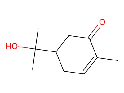 8-Hydroxycarvotanacetone structure