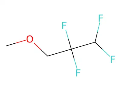 1,1,2,2-Tetrafluoro-3-methoxypropane structure