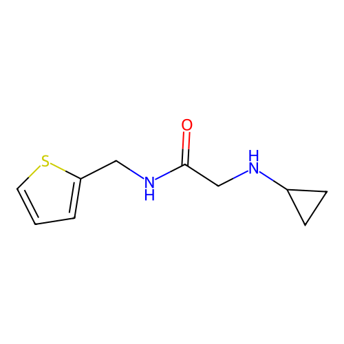 2-(cyclopropylamino)-N-(thiophen-2-ylmethyl)acetamide structure