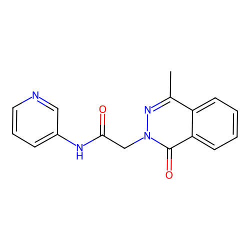 2-(4-methyl-1-oxophthalazin-2(1H)-yl)-N-(pyridin-3-yl)acetamide structure