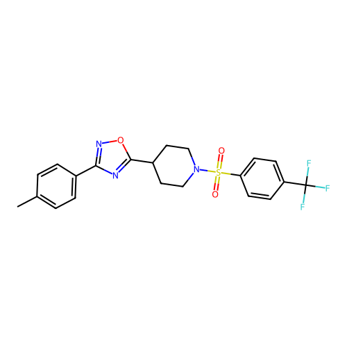 4-{3-[3-(Trifluoromethyl)phenyl]-1,2,4-oxadiazol-5-yl}piperi structure