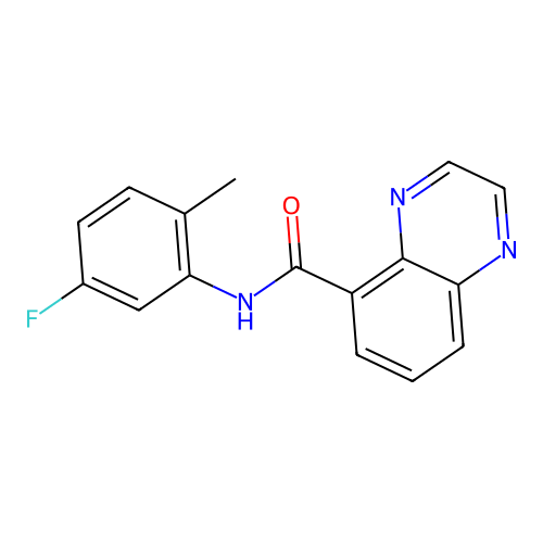 N-(5-Fluoro-2-methylphenyl)-5-quinoxalinecarboxamide structure
