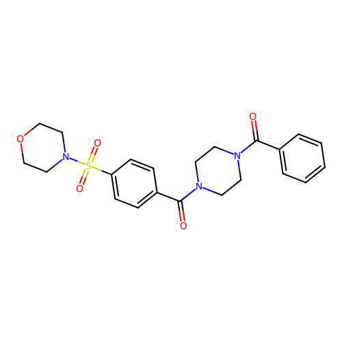[4-(4-Morpholin-4-ylsulfonylbenzoyl)piperazin-1-yl]-phenylmethanone structure