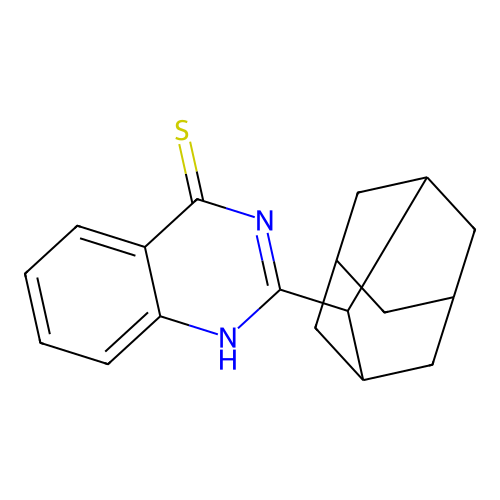 2-(2-adamantyl)-1H-quinazoline-4-thione structure