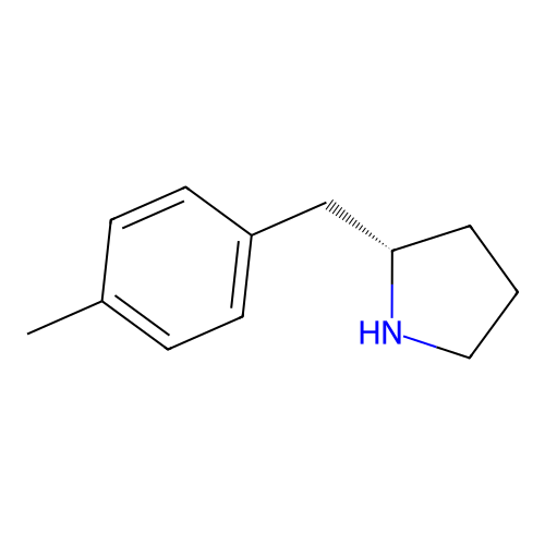 (2S)-2-[(4-methylphenyl)methyl]pyrrolidine structure