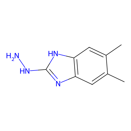 2-Hydrazinyl-5,6-dimethyl-1h-benzimidazole structure